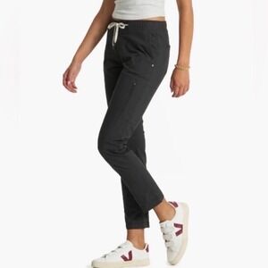 Vuori Womens XS Pants Ripstop Drawstring Charcoal Grey Hiking Jogger Organic